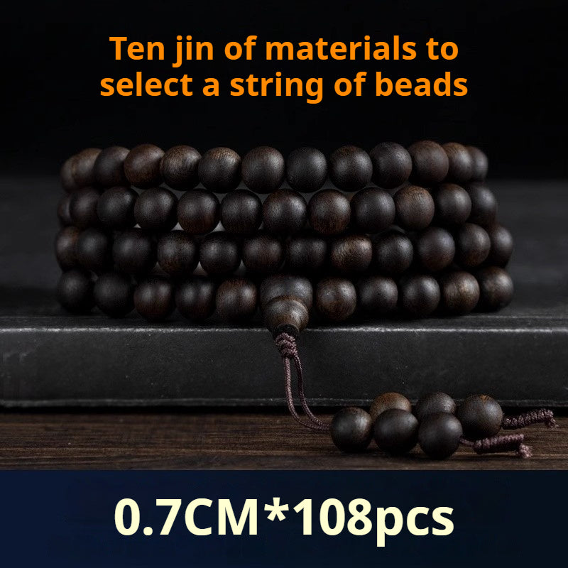 Authentic Nha Trang Qinan agarwood grade bracelet and 108 men's and women's bracelet rosary beads AB2563