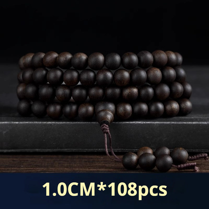 Authentic Nha Trang Qinan agarwood grade bracelet and 108 men's and women's bracelet rosary beads AB2563